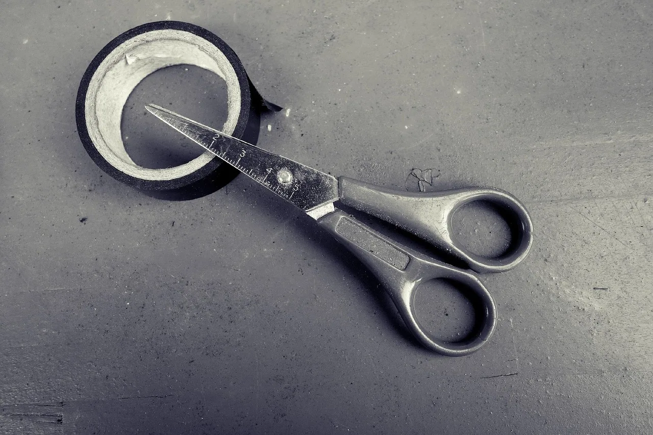 scissors, duct tape, tool, to cut, mask off, cut off, duct tape, duct tape, duct tape, duct tape, duct tape. Duct Sealing Cost per Run: What US Homeowners Pay