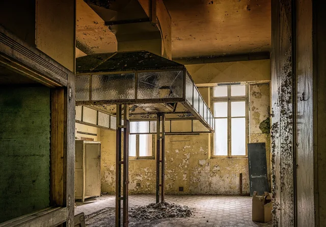 lost places, kitchen, hotel, pforphoto, dilapidated, shabby, nostalgia, abandoned, extractor hood, cook, expired, past, extractor hood, extractor hood, extractor hood, extractor hood, extractor hood. Commercial Kitchen Ductwork Pricing: How Bids Are Built