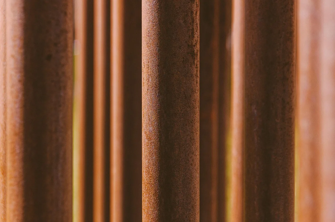 iron bars, metal, surface, rust, texture, orange, metal, rust, rust, texture, texture, texture, texture, texture. Rust in Ductwork Replacement Cost: Repair Options to Compare